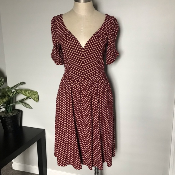 Trashy Diva Dresses & Skirts - Trashy Diva wine dot Lizzie dress size 8
